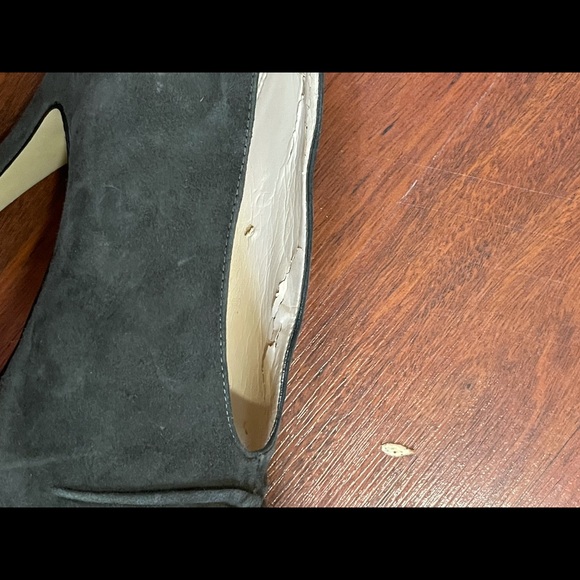 Boutique 9 Btalynda gray peep toe suede high heels - Picture 5 of 14